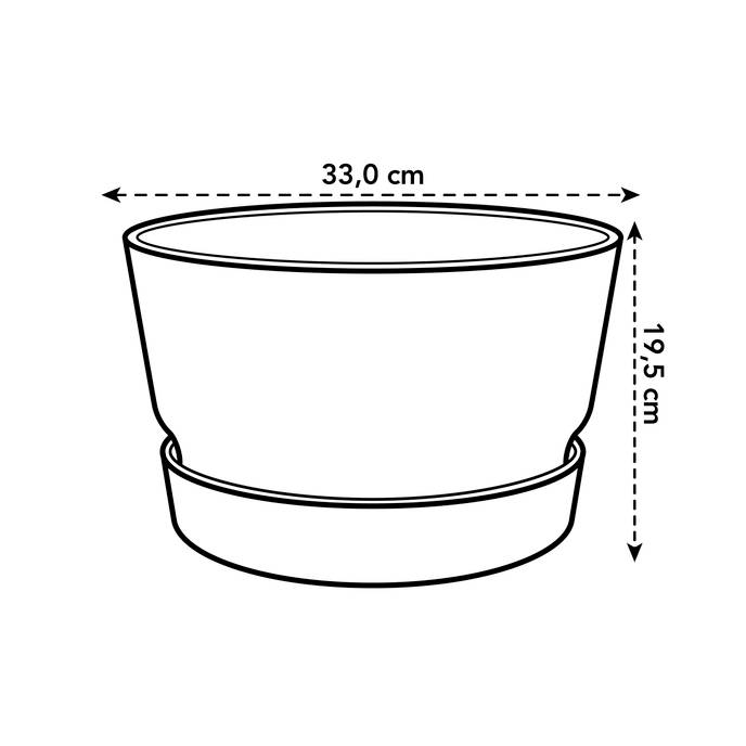 greenville schale 33cm living schwarz